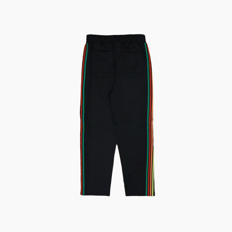 SMILEYWORLD® RAINBOW TRACK PANTS | BLACK