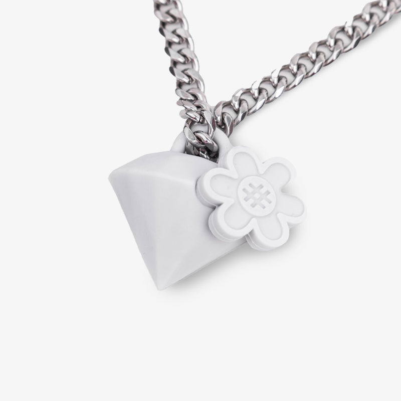 “DIAMOND BLOOM" Necklace | Off White