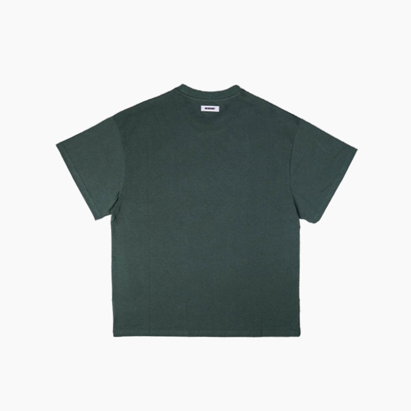 "FAKE" Tee | Deep Green
