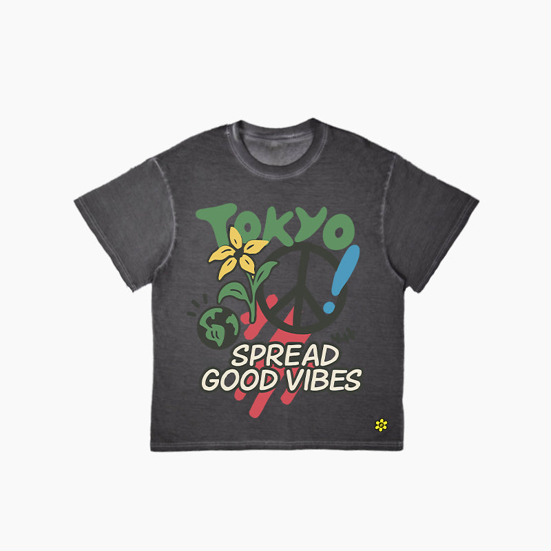 TOKYO VIBES TEE | WASHED TEE