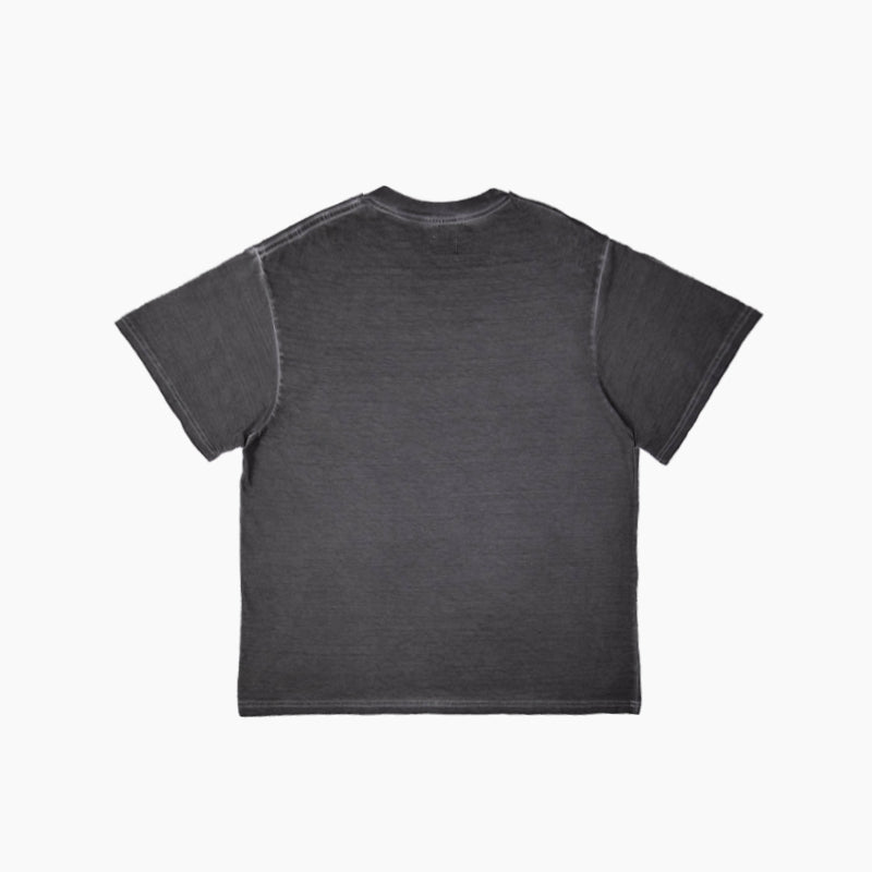"PEACE BLOOM" Tee | Washed Black