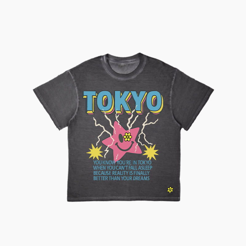 "MONSTER" Tee | Washed Black